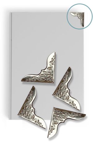 <i>Buchecken<br>(4 Stck.)</i><br>Ornamente