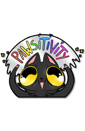 <i>Sticker</i><br>Pawsitivity Cat