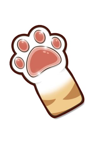 <i>Sticker</i><br>Cat Paw
