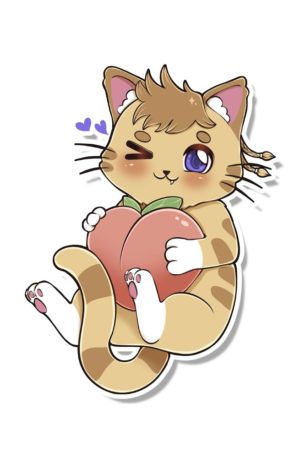 <i>Sticker</i><br>Peach Cat